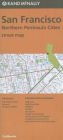 San Francisco/No. Penin Streets, California Map