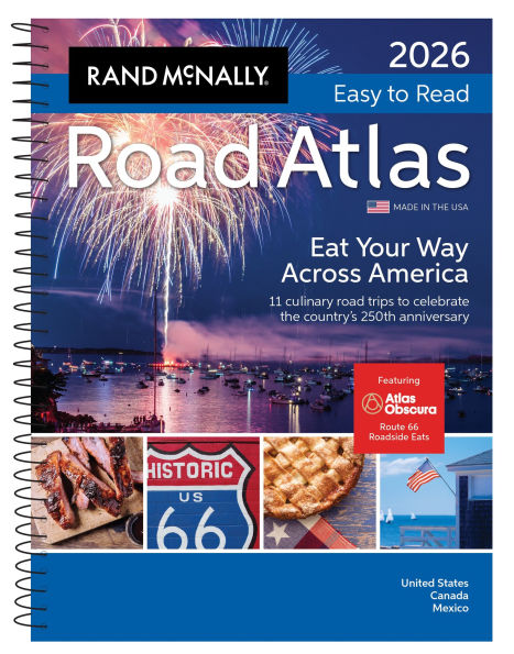 2026 Road Atlas Midsize Easy to Read Spiral