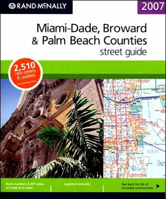 Rand Mcnally Miami Dade Broward Palm Beach Counties Florida