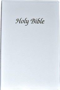 First Communion Bible: New American Bible (NAB), white imitation leather