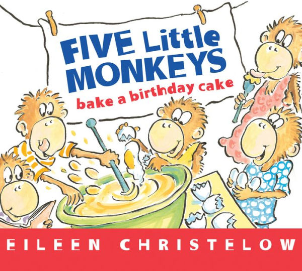 Five Little Monkeys Bake a Birthday Cake Board Book