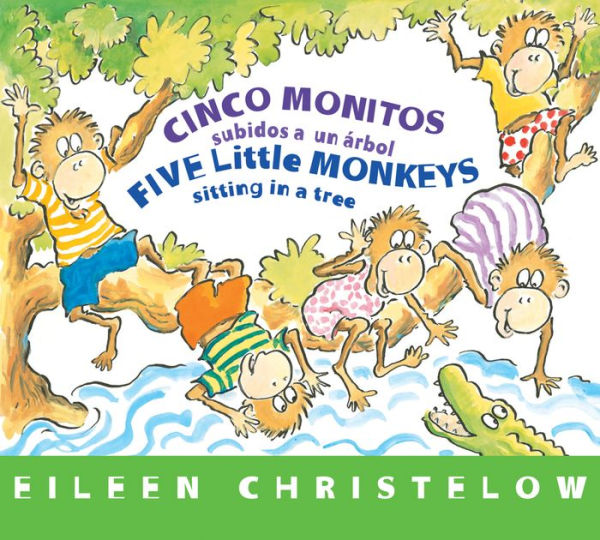 Five Little Monkeys Sitting in a Tree/Cinco monitos subidos a un árbol Board Bk: Bilingual English-Spanish