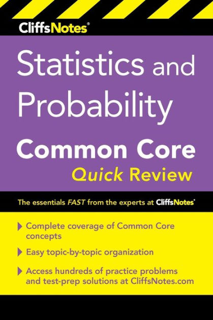 Cliffsnotes Statistics and Probability Common Core Quick Review by Malihe  Alikhani, Paperback | Barnes & Noble®