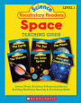 Science Vocabulary Readers: Space: Exciting Nonfiction Books That Build Kids' Vocabularies Includes 36 Books (Six copies of six 16-page titles) Plus a Complete Teaching Guide Book Topics: Solar System, Earth, Sun, Moon, Planets, Stars and Constellations