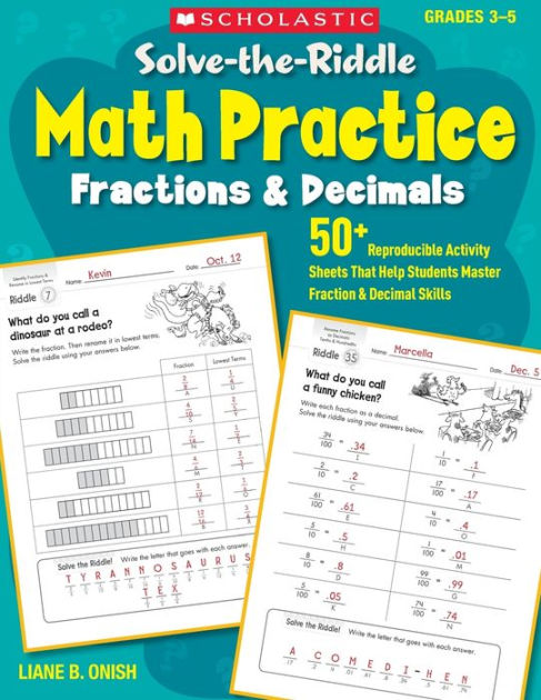solve-the-riddle-math-practice-fractions-decimals-50-reproducible