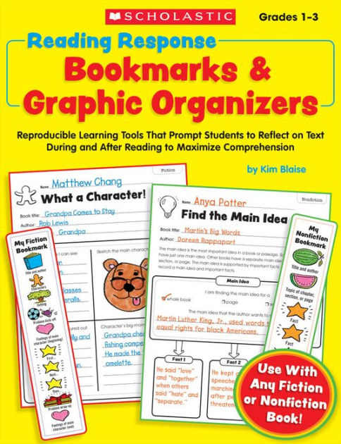 Reading Response Bookmarks & Graphic Organizers: Reproducible Learning ...