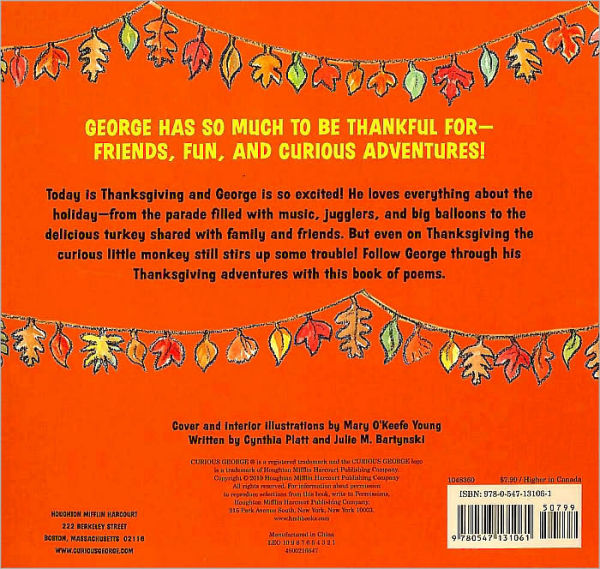 Happy Thanksgiving, Curious George Tabbed Board Book