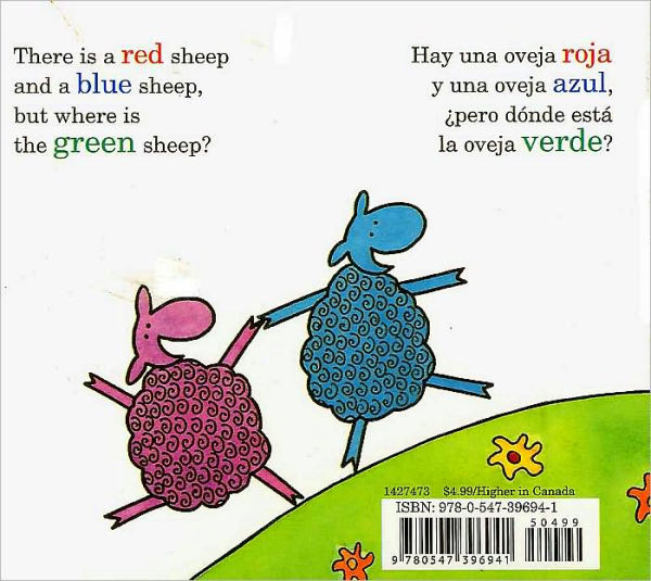 Where Is the Green Sheep?/Donde esta la oveja verde? Board Book: Bilingual English-Spanish