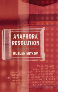 Title: Anaphora Resolution, Author: Ruslan Mitkov