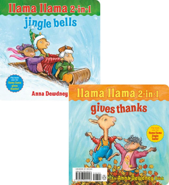 Llama Llama 2in1 Gives Thanks/Jingle Bells by Anna Dewdney, Board