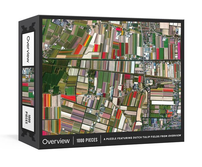 Overview Puzzle A 1000Piece Jigsaw featuring Dutch Tulip Fields from