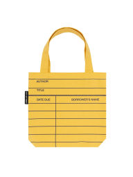 Title: Library Card (Yellow) Mini Tote Bag, Author: Out of Print