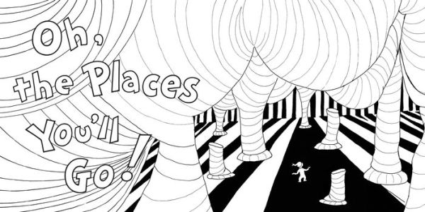 Dr. Seuss's Oh, the Places You'll Go! Coloring Book: Color Your Way to Inspiration!