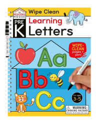 Title: Learning Letters (Pre-K Wipe Clean Workbook): Preschool Wipe Clean Activity Workbook, Ages 3-5, Letter Tracing, Uppercase and Lowercase, First Words, Learning to Write, and Handwriting Practice, Author: The Reading House