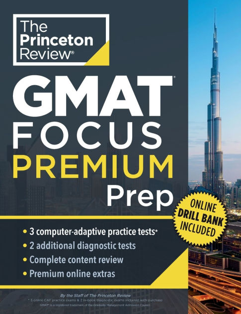 Princeton Review GMAT Focus Premium Prep: 3 Full-Length CAT