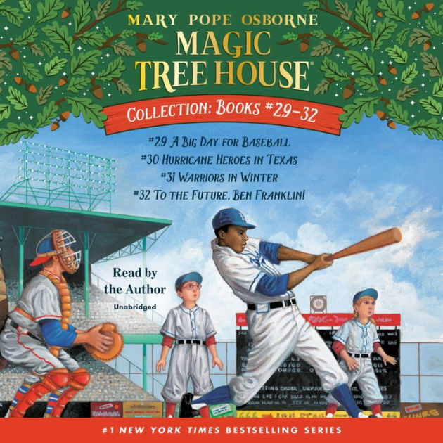 Magic Tree House Collection: Books 29-32: A Big Day for Baseball; Hurricane  Heroes in Texas; Warriors in Winter; To the Future, Ben Franklin! by Mary  Pope Osborne, Audio CD