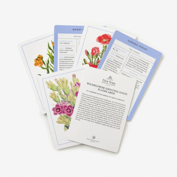 New York Botanical Garden Wildflower Identification Flashcards: 100 Common Wildflowers of North America