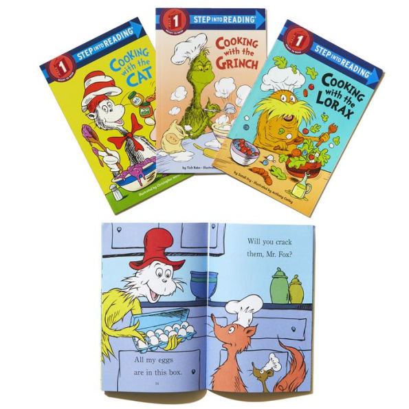 Cooking with Dr. Seuss Step into Reading Box Set: Cooking with the Cat; Cooking with the Grinch; Cooking with Sam-I-Am; Cooking with the Lorax