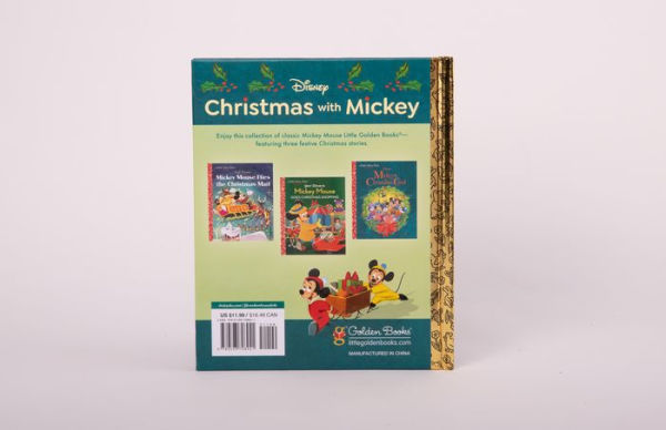 Disney Little Golden Books: Christmas With Mickey (B&N Exclusive Edition)