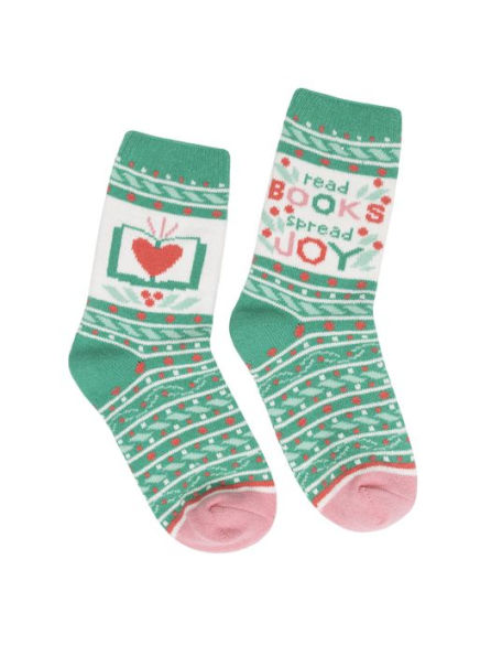 Read Books Spread Joy Cozy Socks - Large