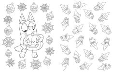 Alternative view 2 of Bluey: Hooray, It's Halloween!: A Coloring Book