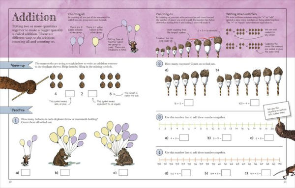 Mammoth Math Workbook: Practice Your MathsSkills with a Little Help from Some Mammoths