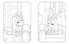 Alternative view 3 of Bluey: Happy Easter! A Puffy Sticker Coloring Book: With Over 50 Puffy Stickers