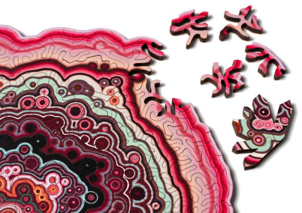 Agate Pink Wooden Jigsaw Puzzle (180 Pieces)