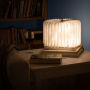 Alternative view 5 of Wooden Folding LED Book Lamp Featuring No Light is Brighter Quotation