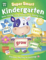 Title: Kindergarten Workbook with Stickers (Super Smart, Ages 4-6), Author: Rainstorm