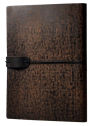 Alternative view 2 of Dark Brown Leather Journal with Elastic Band Closure, 112 lined pages, 6