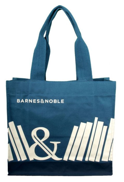 On board arrival punishment 100% Cotton Blue Canvas Tote with Natural Colour Print by re-wrap | Barnes  & Noble®