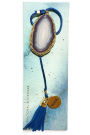 Agate Charm Bookmark Blue