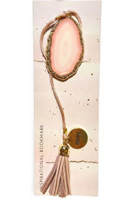 Title: Agate Charm Bookmark Pink