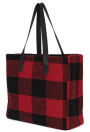 Alternative view 3 of B&N Exclusive Red Buffalo Plaid Sherpa Tote