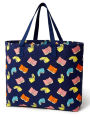 B&N Exclusive Tote - Navy Falling Books