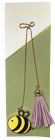 Bookmark Charm Enamel Bee w/ Tassel