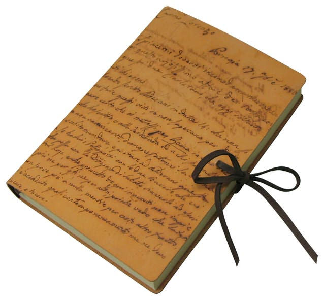Scrittore Printed Italian Soft Leather Lined Journal (6" X 8.5