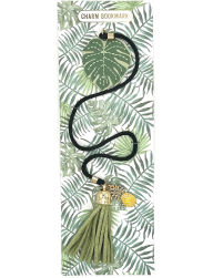 Title: Leatherette Charm Bookmark Fern/Pinapple Charm