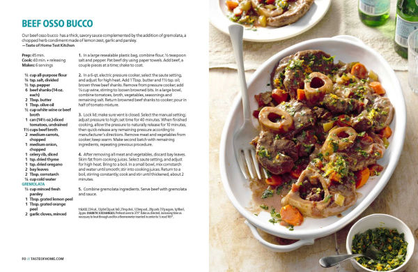 Taste of Home Instant Pot Cookbook
