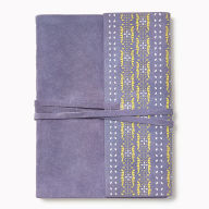 Title: Mauve Tie Suede Leather Journal