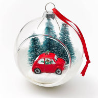 Title: Cruising Fox Glass Ornament