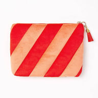 Title: Striped Zipperd Pouch