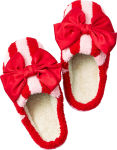 Alternative view 2 of Striped Bow Slippers