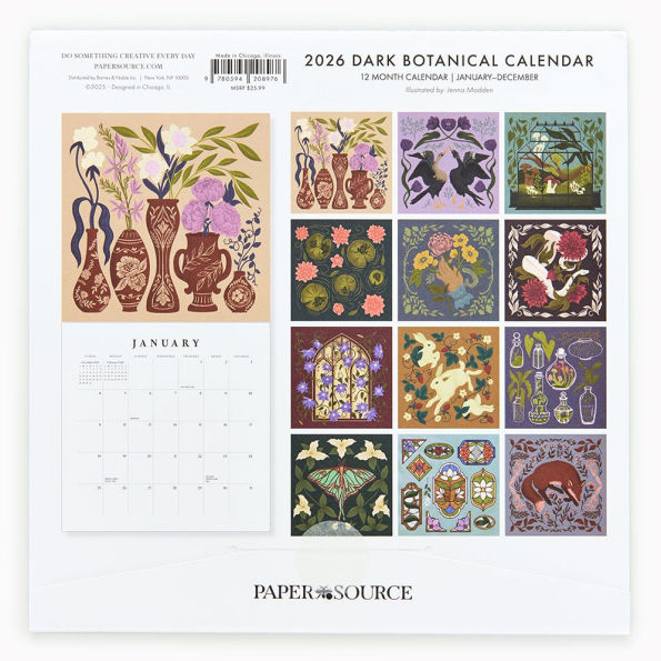 2026 Paper Source Dark Botanicals
