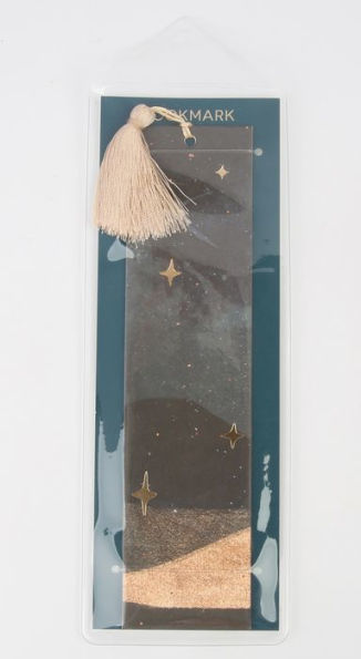 Paper Celestial Printed Bookmark with Gold Tassel