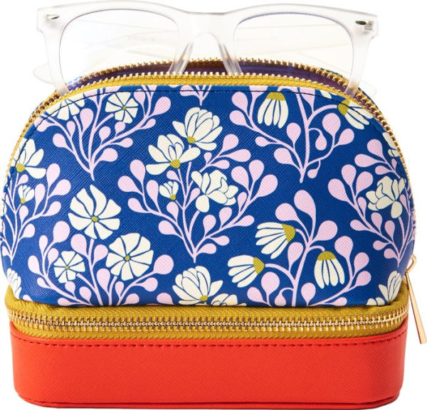 Floral Travel Jewelry Case