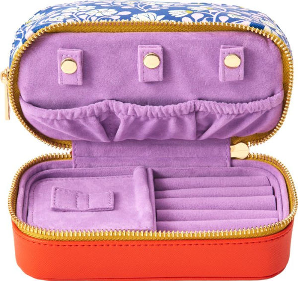 Floral Travel Jewelry Case