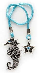 Title: BKMK SEAHORSE WITH STARFISH ARTMARKS