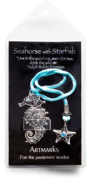 BKMK SEAHORSE WITH STARFISH ARTMARKS